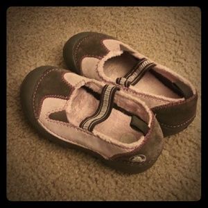 Little girls Crocs with fur EUC (size 13)